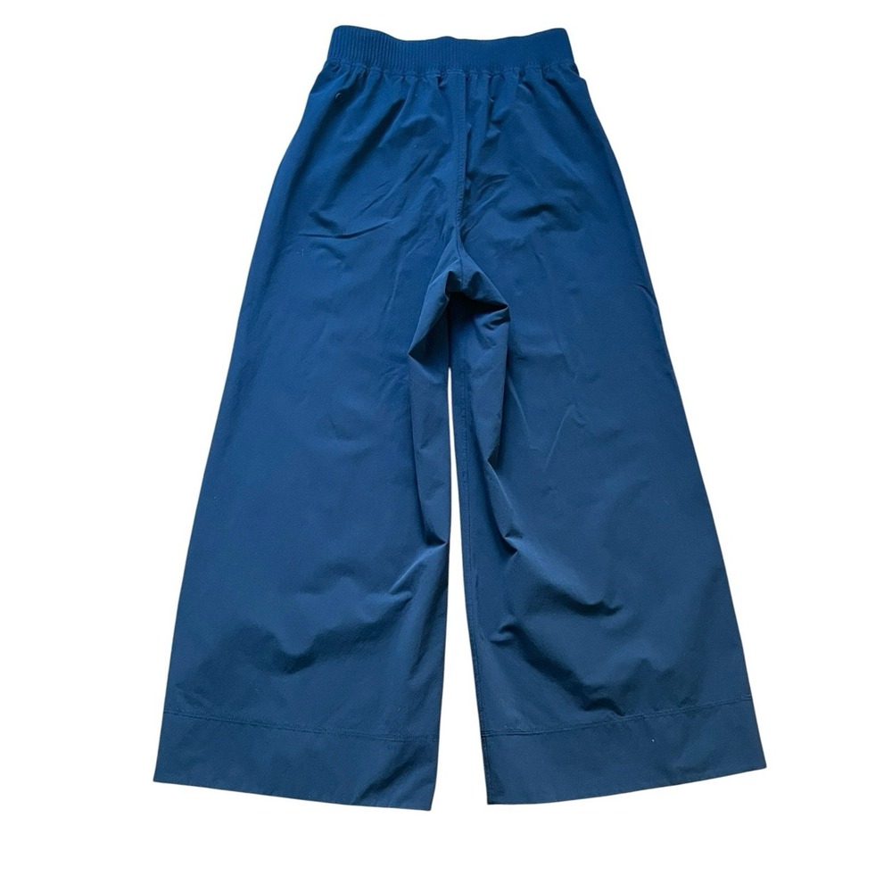 Lululemon Stretch Woven Wide-Leg Pants High-Rise Crop Blue 25.5" Length, Size XS - Picture 3 of 5
